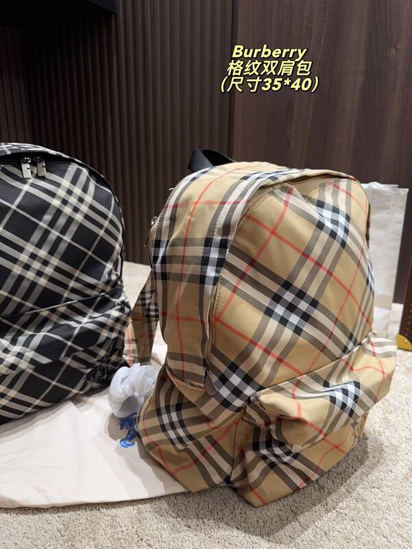 Burberry Beige Vintage Check 35*40cm backpack — 1:1 Replica