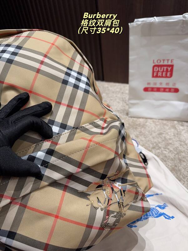 Burberry Beige Vintage Check 35*40cm backpack — 1:1 Replica