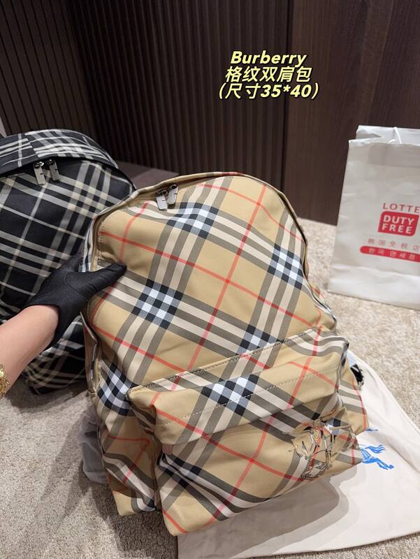 Burberry Beige Vintage Check 35*40cm backpack — 1:1 Replica