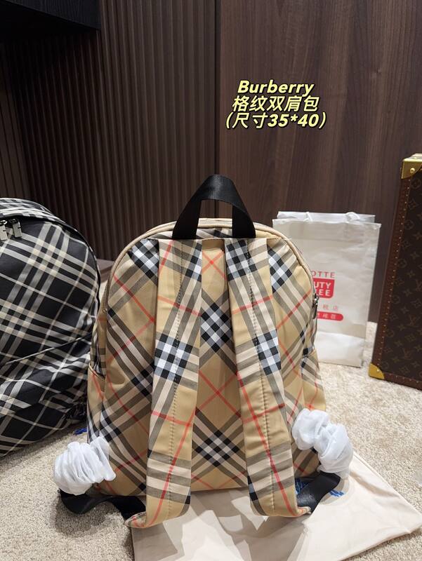 Burberry Beige Vintage Check 35*40cm backpack — 1:1 Replica