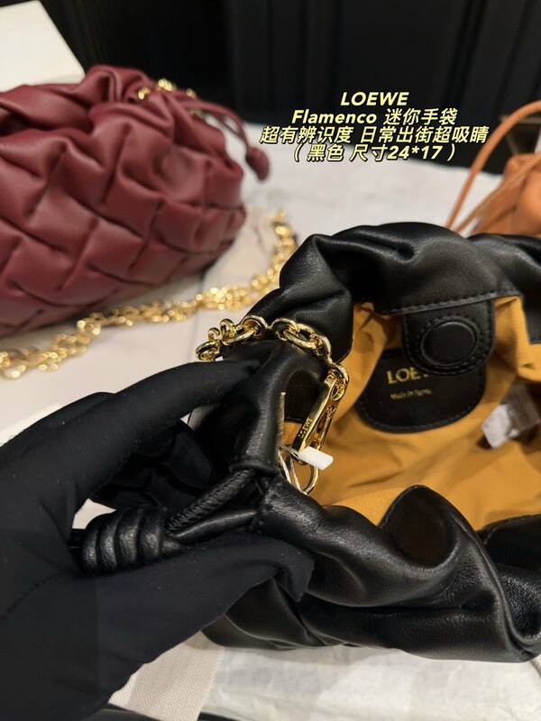 Loewe Flamenco Black 24*17cm crossbody — 1:1 Replica