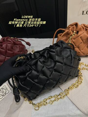 Loewe Flamenco Black 24 17cm crossbody 1 1 Replica