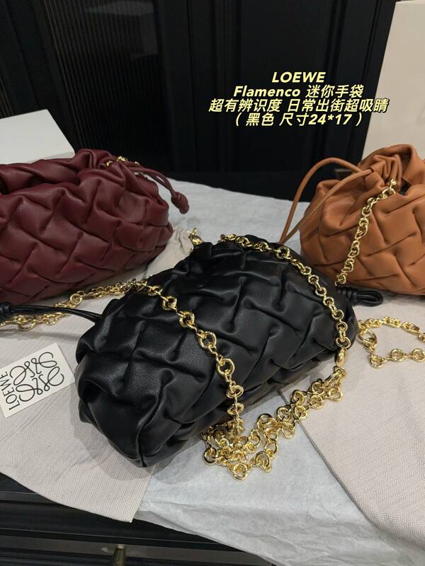 Loewe Flamenco Black 24*17cm crossbody — 1:1 Replica