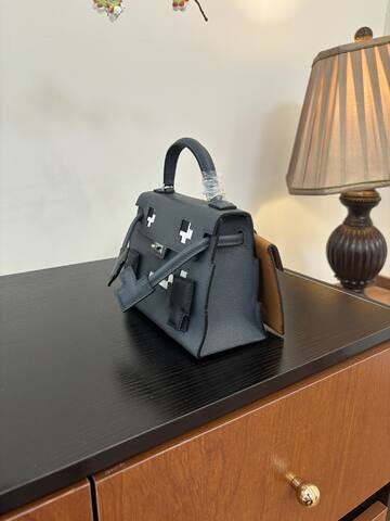 Hermes Kelly Grey Epsom top handle 1 1 Replica