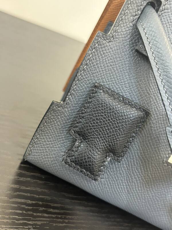 Hermes Kelly Grey Epsom top handle — 1:1 Replica
