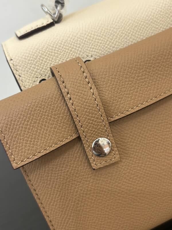 Hermes Mosaic White Epsom with multicolor accents mini top handle — Premium Replica