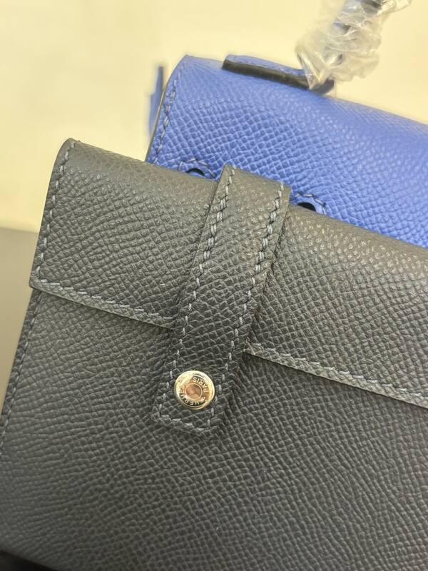 Hermes Mosaic Doll Blue Epsom leather top handle — 1:1 Replica