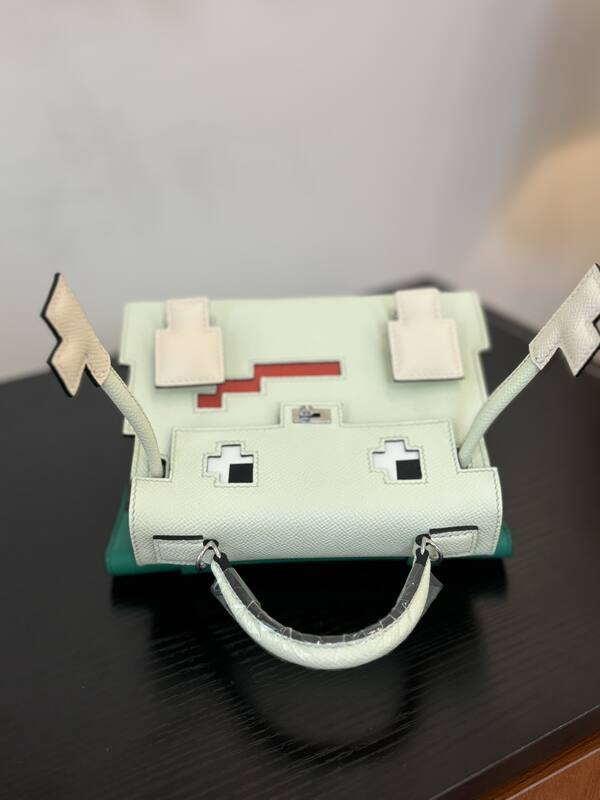 Hermes Mosaic Mint Green and White everyday — AAA Quality Replica