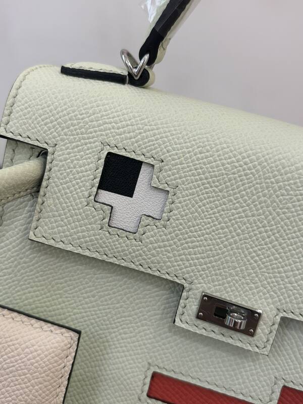 Hermes Mosaic Mint Green and White everyday — AAA Quality Replica