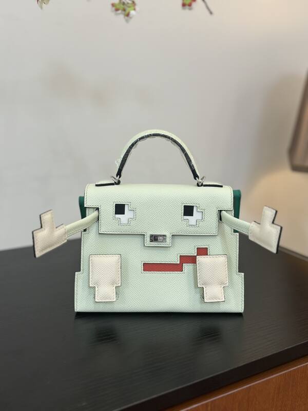 Hermes Mosaic Mint Green and White everyday — AAA Quality Replica