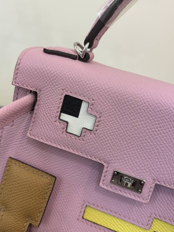 Hermes Mosaic Doll Pink crossbody — Top Quality Replica
