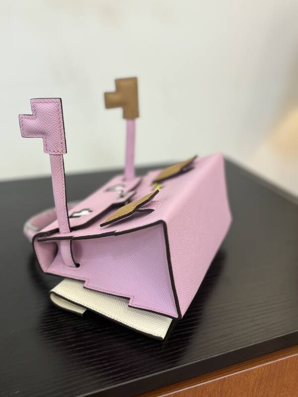 Hermes Mosaic Doll Pink crossbody — Top Quality Replica
