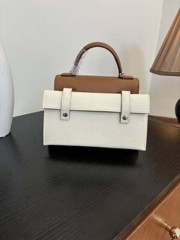 Hermes Mosaic Doll Gold Epsom with multicolor accents top handle — 1:1 Replica