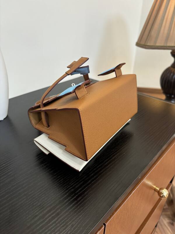 Hermes Mosaic Doll Gold Epsom with multicolor accents top handle — 1:1 Replica