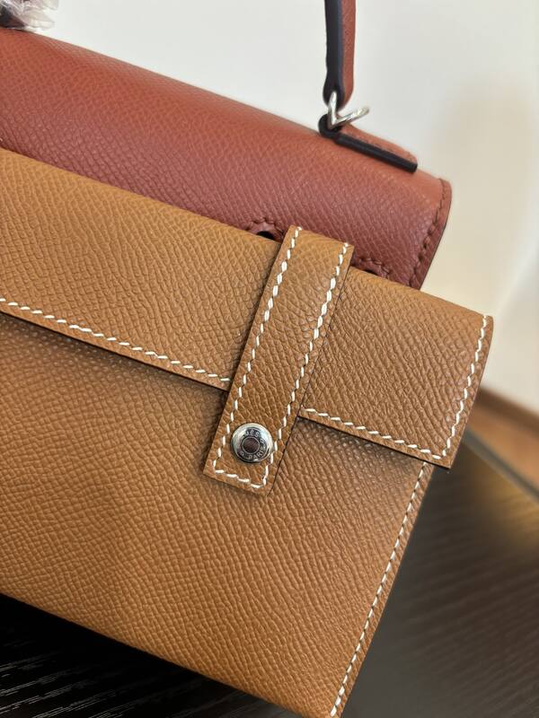 Hermes Mosaic Brown Epsom leather with white and black accents top handle — Premium Replica
