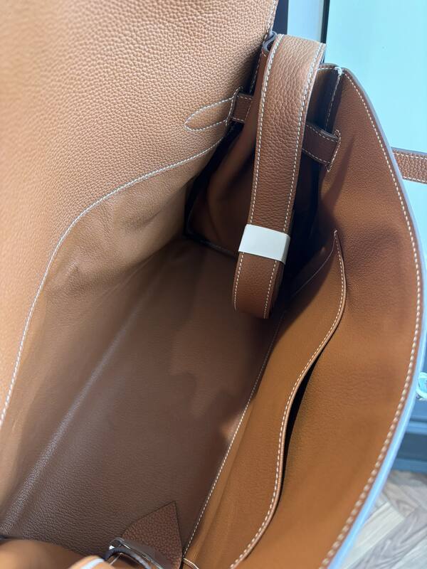 Hermes Kelly Messenger Gold Brown — Top Quality Replica