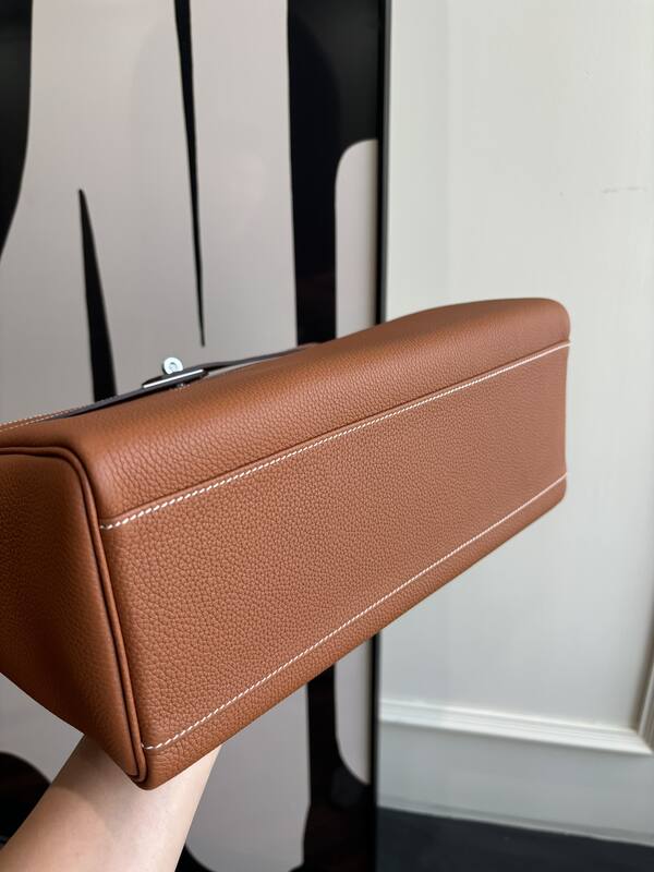 Hermes Kelly Messenger Gold Brown — Top Quality Replica