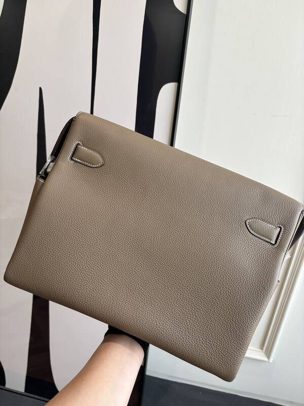 Hermes Kelly Messenger Etoupe — Premium Replica