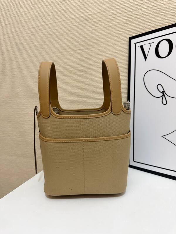 Hermes Cargo Picotin 18 Beige everyday — AAA Quality Replica