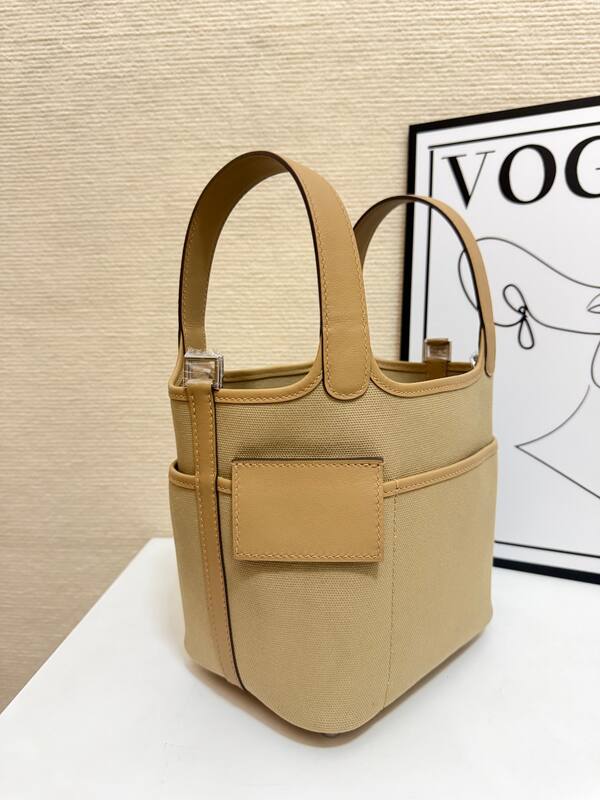 Hermes Cargo Picotin 18 Beige everyday — AAA Quality Replica