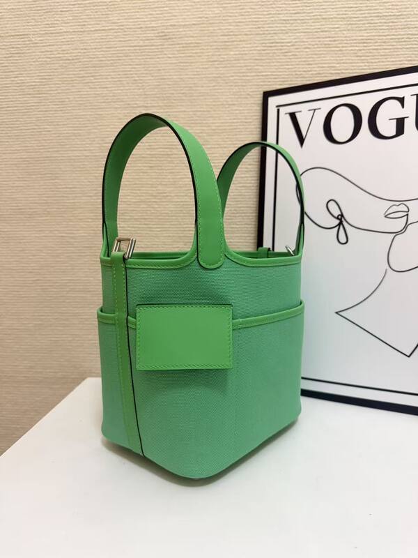 Hermes Cargo Picotin Green everyday — AAA Quality Replica