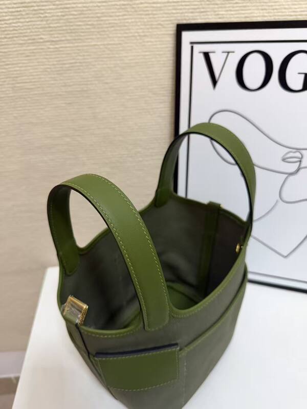 Hermes Cargo Picotin Olive Green canvas and leather everyday — 1:1 Replica