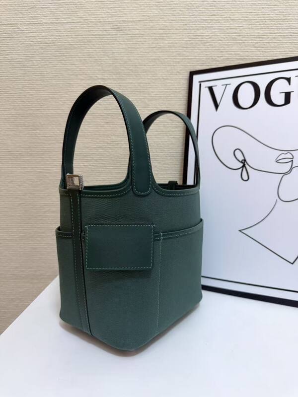 Hermes Cargo Picotin Green everyday — Premium Replica