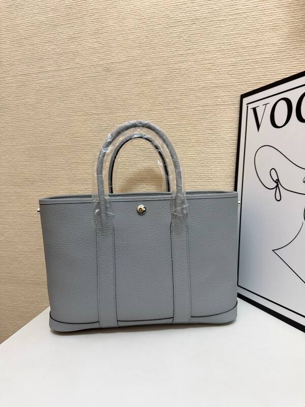 Hermes Garden Party Light Gray tote — Top Quality Replica