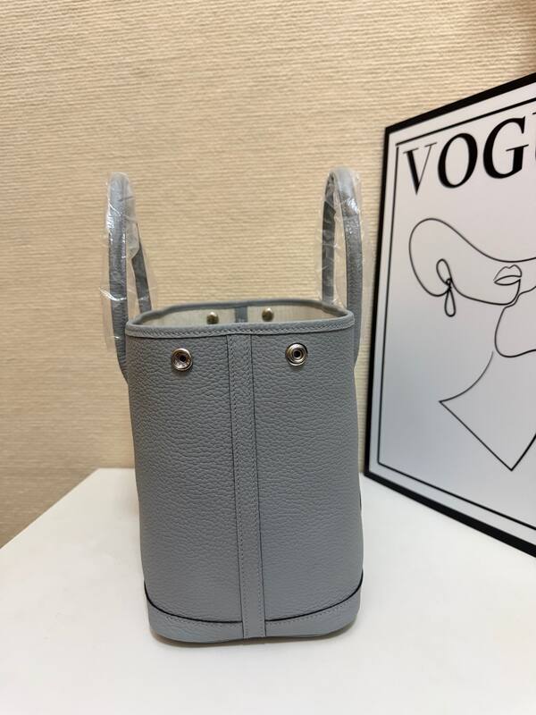 Hermes Garden Party Light Gray tote — Top Quality Replica