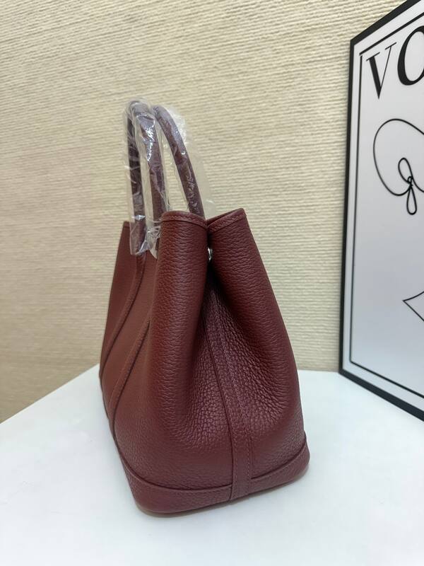 Hermes Garden Party 30 Burgundy tote — Top Quality Replica
