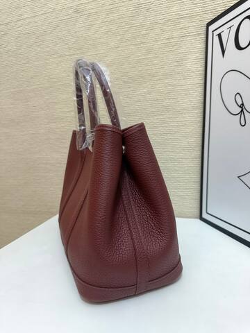 Hermes Garden Party 30 Burgundy 30cm tote Top Quality Replica