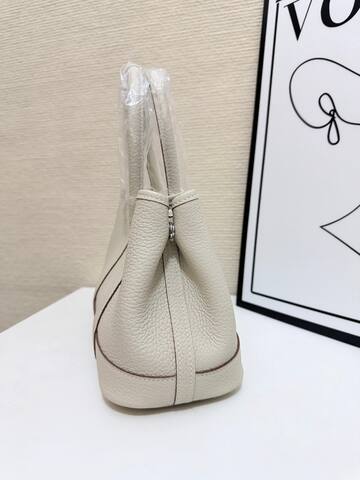 Hermes Garden Party Cream 23cm tote Premium Replica