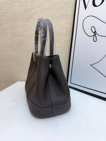 Hermes Garden Party Taupe leather 23cm tote Top Quality Replica