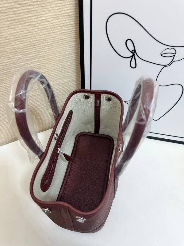 Hermes Garden Party Burgundy tote — AAA Quality Replica