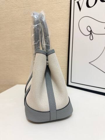 Hermes Garden Party Gray and Beige mini 23cm tote Top Quality Replica