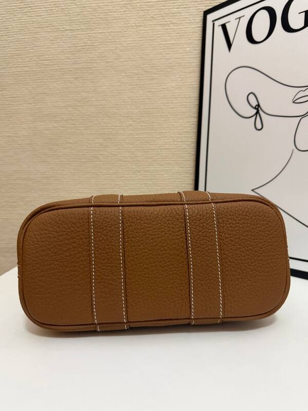 Hermes Garden Party Beige canvas and brown leather tote — Top Quality Replica