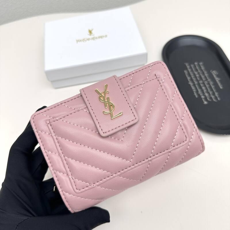 Saint Laurent Pink wallet — AAA Quality Replica