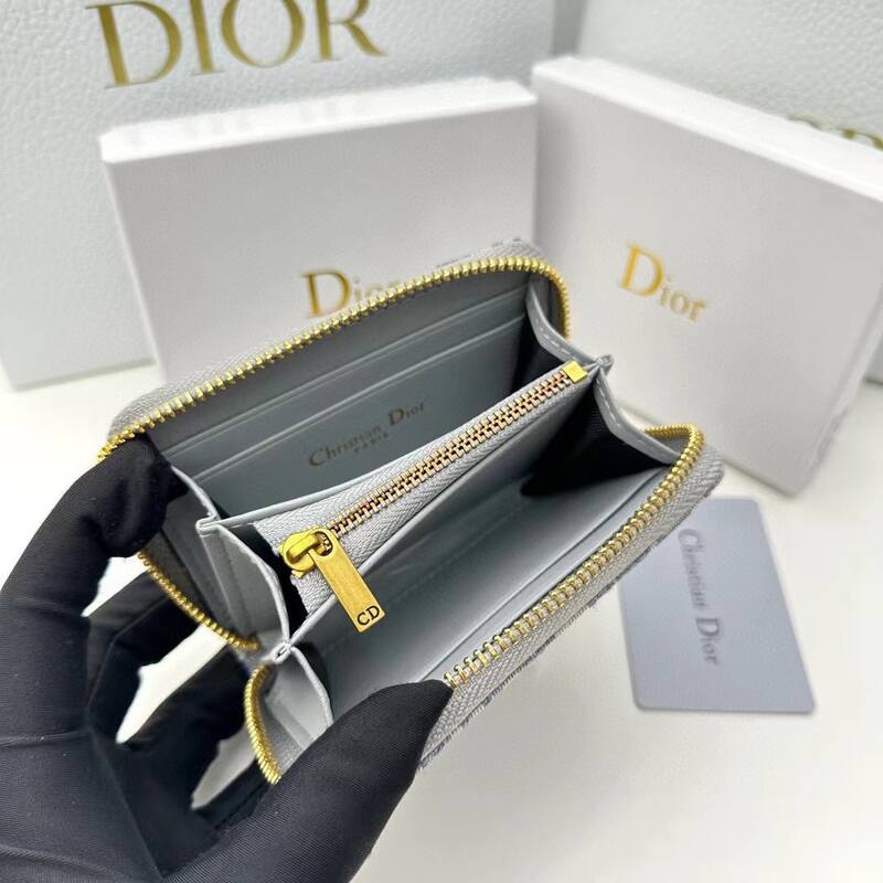 Dior Blue Gray Oblique 12 8 5 everyday — 1:1 Replica