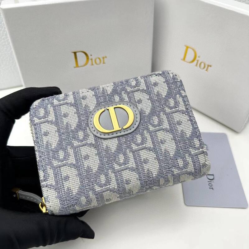 Dior Blue Gray Oblique 12 8 5 everyday — 1:1 Replica