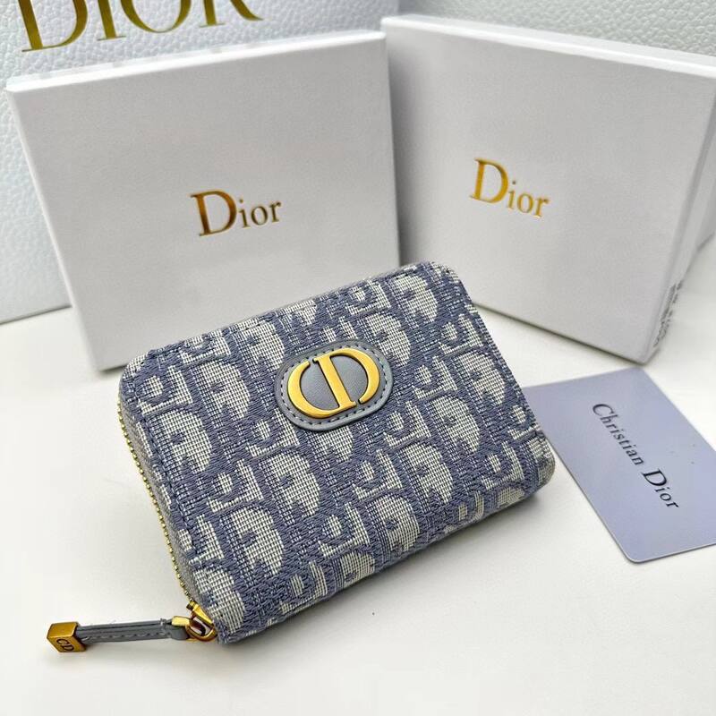 Dior Blue Gray Oblique 12 8 5 everyday — 1:1 Replica