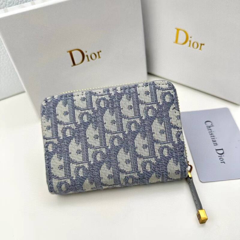 Dior Blue Gray Oblique 12 8 5 everyday — 1:1 Replica