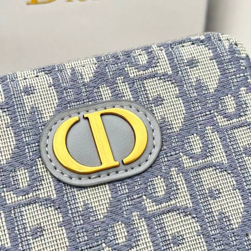 Dior Blue Gray Oblique 12 8 5 everyday — 1:1 Replica