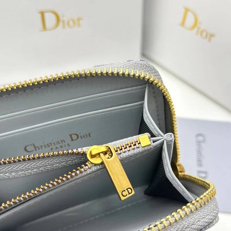 Dior Blue Gray Oblique 12 8 5 everyday — 1:1 Replica