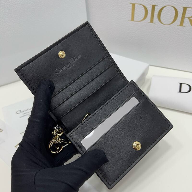 Dior Lady Black 11 8 5 3 wallet — Premium Replica