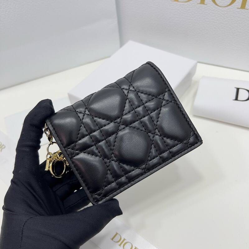 Dior Lady Black 11 8 5 3 wallet — Premium Replica