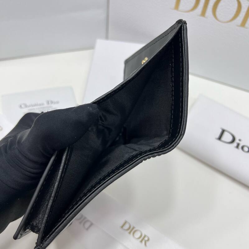 Dior Lady Black 11 8 5 3 wallet — Premium Replica