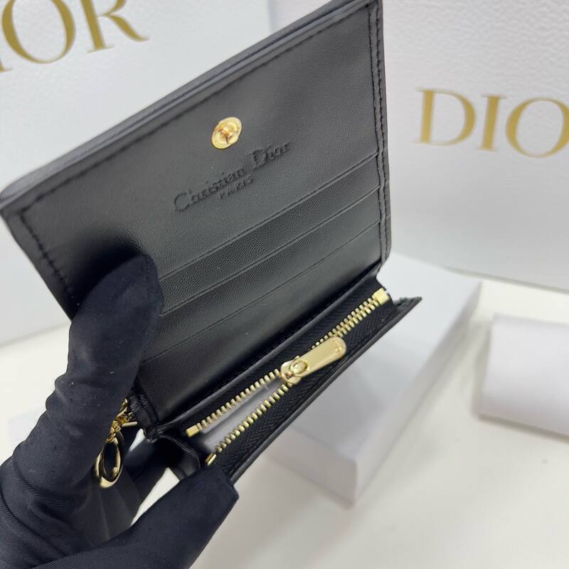 Dior Lady Black 11 8 5 3 wallet — Premium Replica