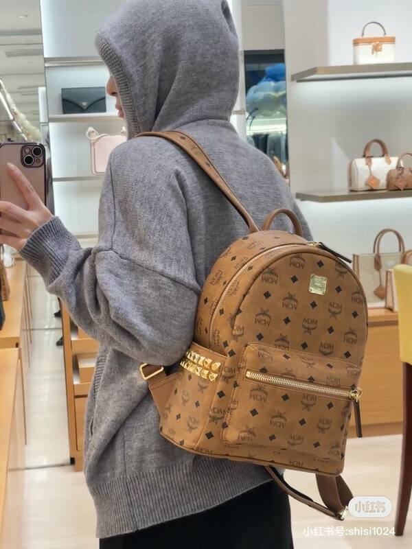 MCM Stark Visetos 30x38x15cm shoulder bag — Premium Replica