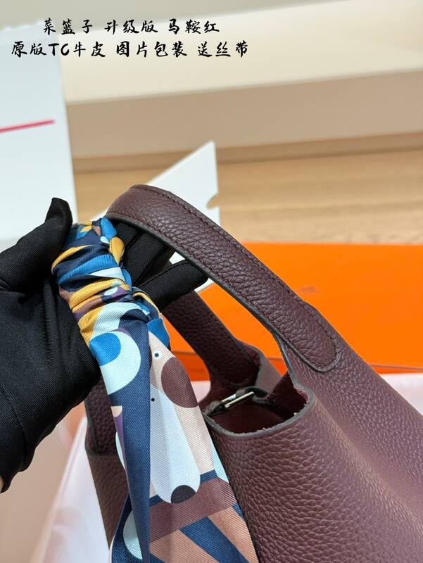 Hermes Picotin Lock Bordeaux Tan everyday — Top Quality Replica
