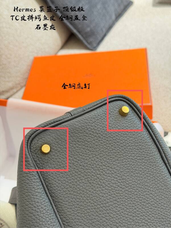 Hermes Picotin Lock Graphite Grey everyday — AAA Quality Replica